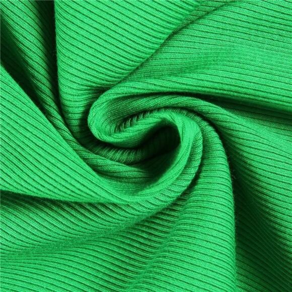 Women's Summer Scoop Neck Short Sleeve T-Shirts Ribbed Knit Slim Fitted - Picture 3 of 7